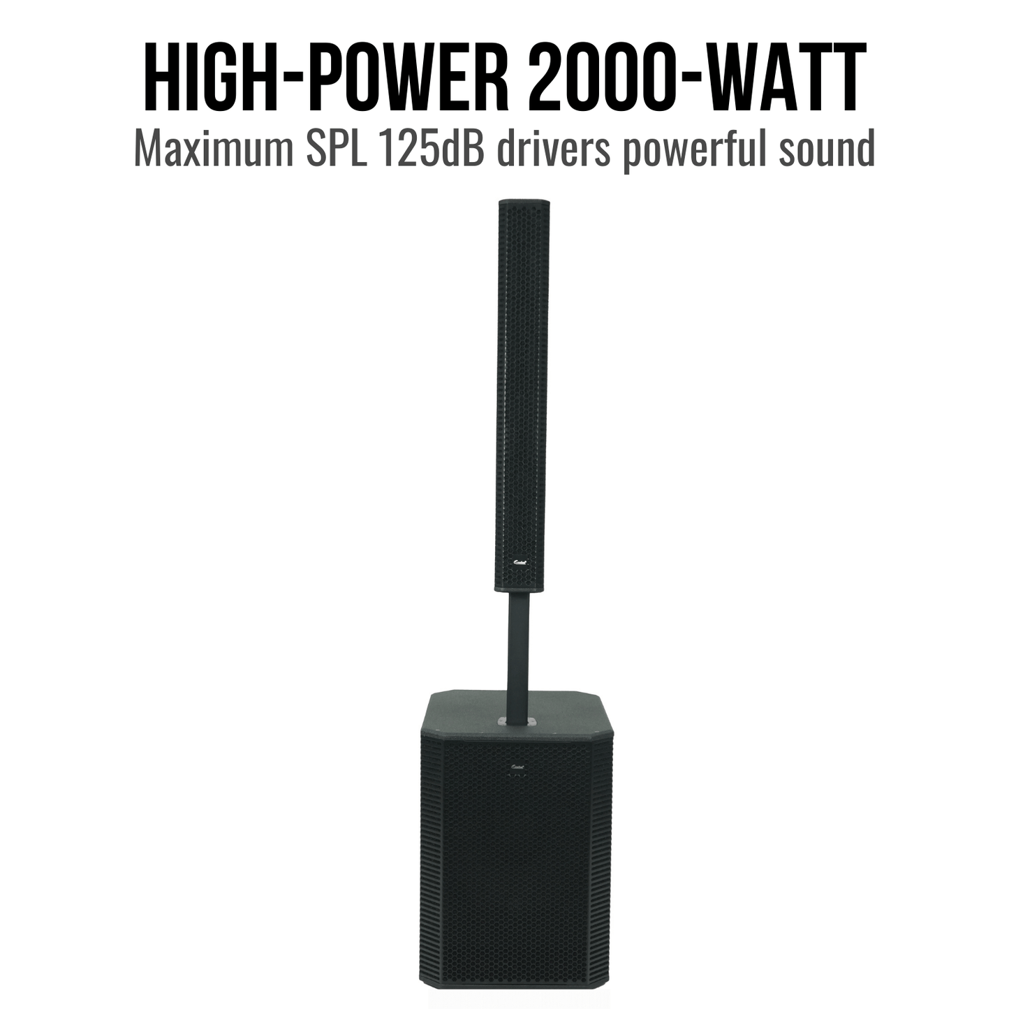 2000W 15-inch Bluetooth Column PA Speaker System