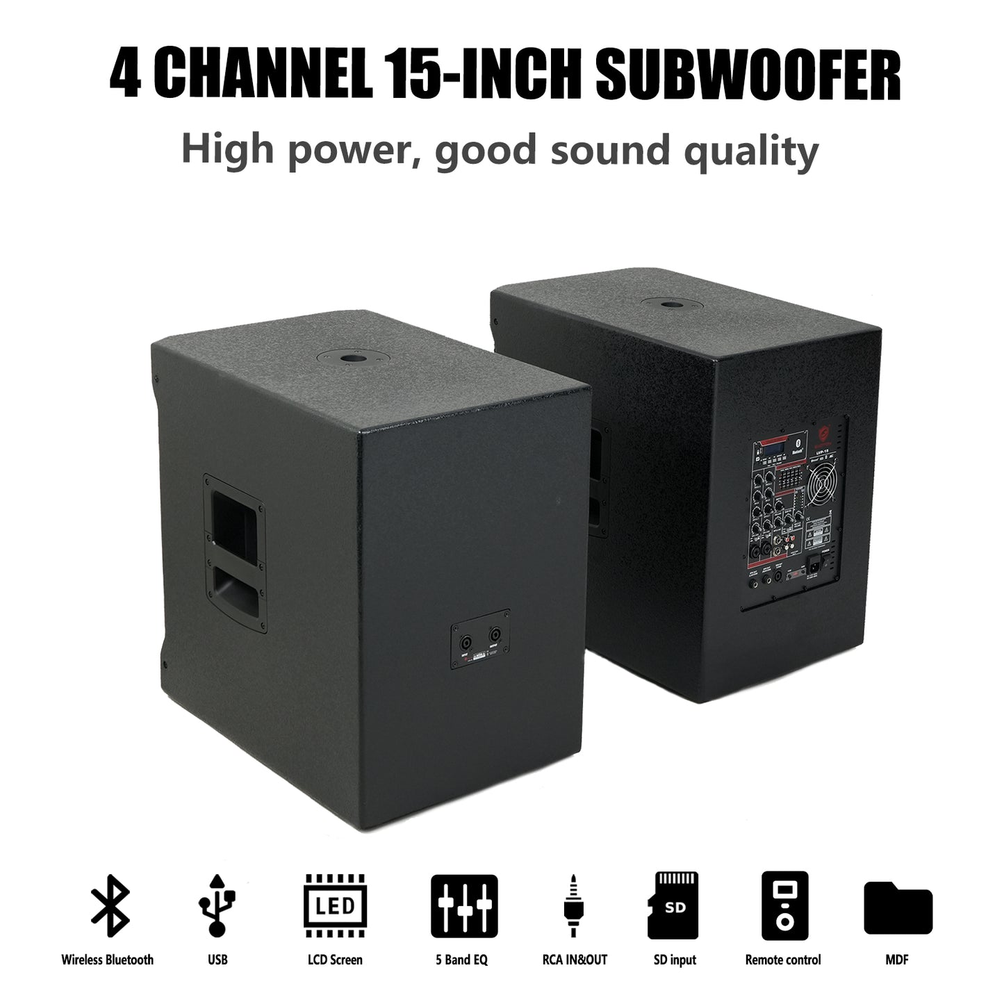 4 Channel 15-inch Subwoofer