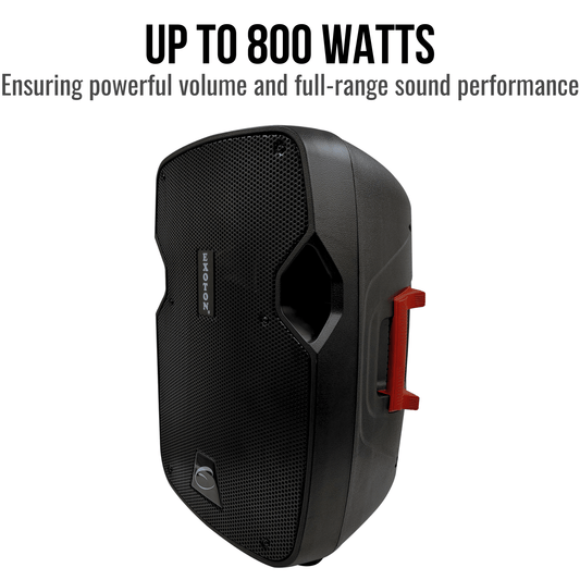 800W 10-inch Portable PA System With Wired Microphone