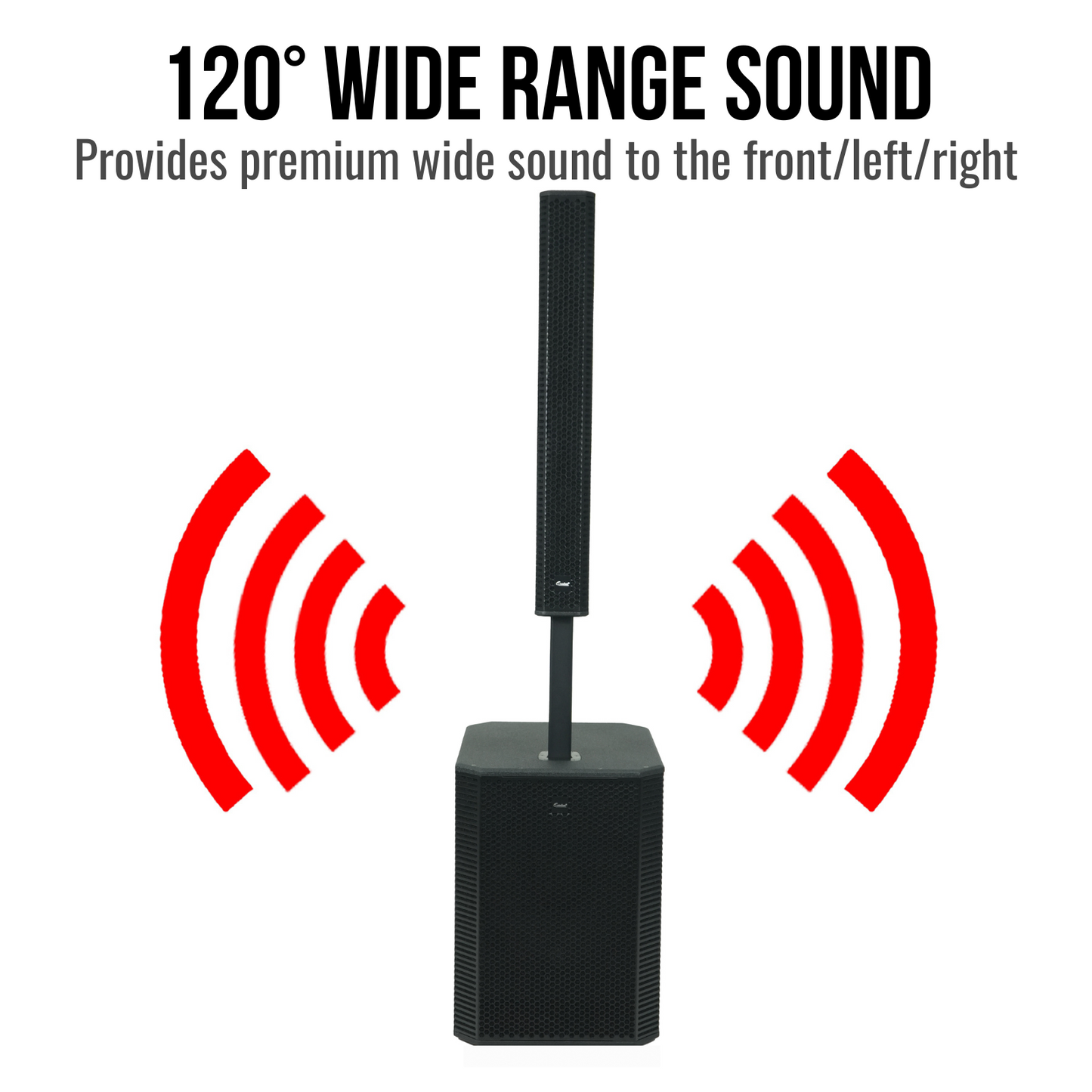 2000W 15-inch Bluetooth Column PA Speaker System
