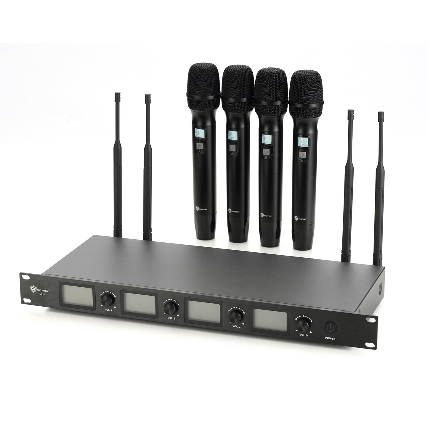 4 Channel UHF Wireless Microphone System