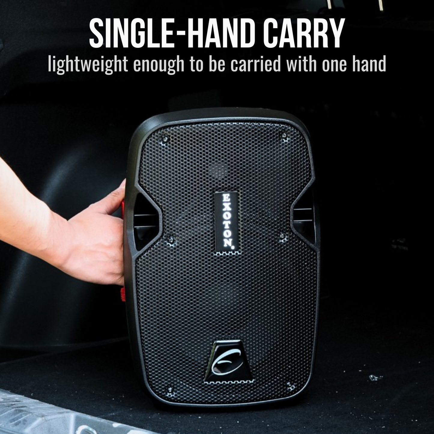 1200W 8-inch 2-Way Bluetooth Powered PA Speakers With Microphone
