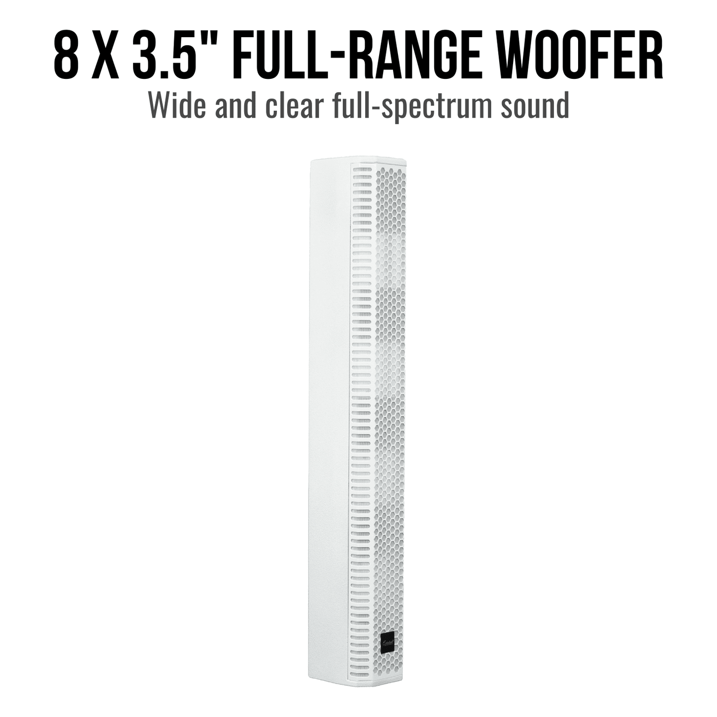 2000W 15-inch Bluetooth Column Loudspeakers (White)