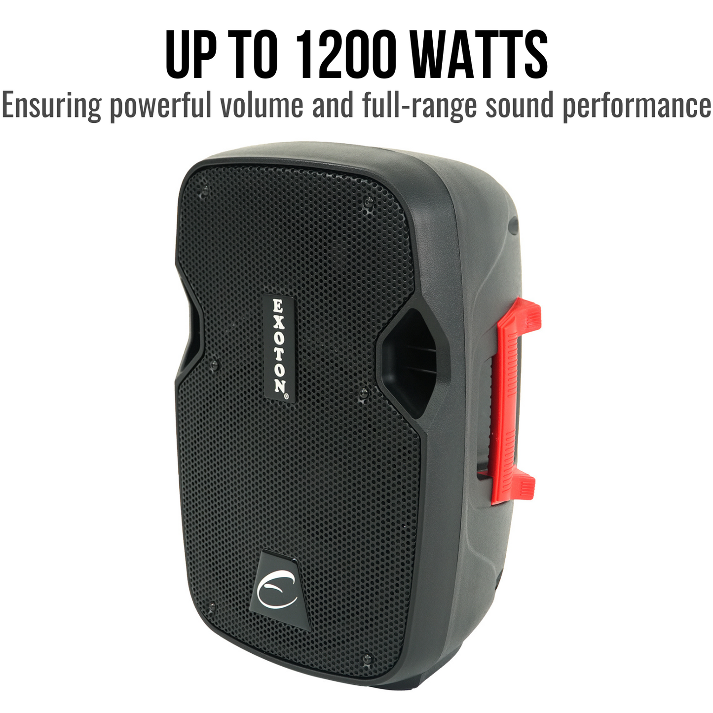 1200W 8-inch 2-Way Bluetooth Powered PA Speakers With Microphone