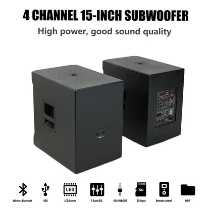 4 Channel 15-inch Subwoofer