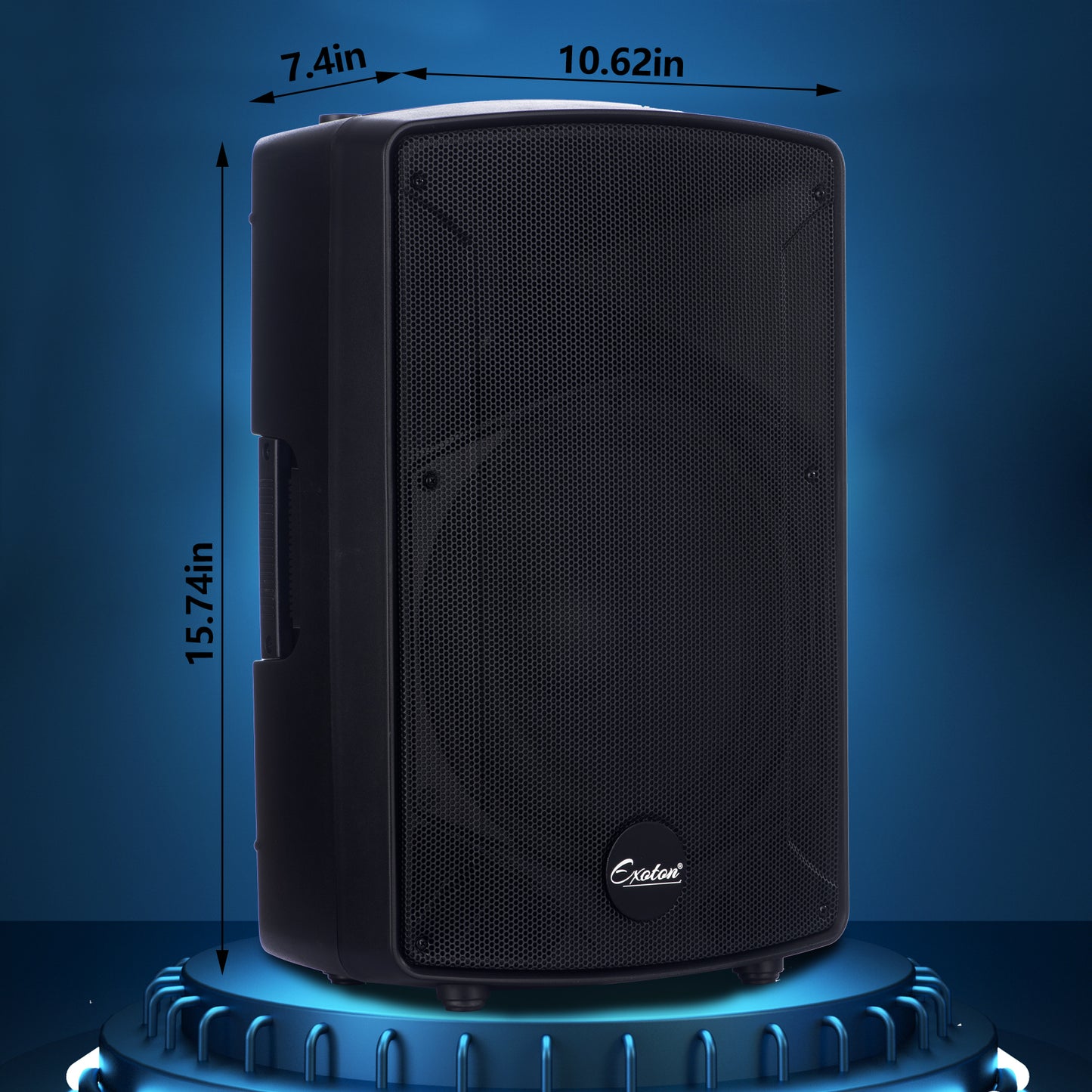 2000W 12-inch PA Speakers System With 6 Channel Mixer