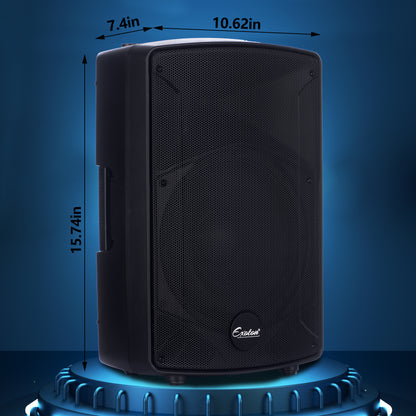 2000W 12-inch PA Speakers System With 6 Channel Mixer