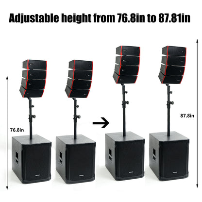 Adjustable Height From 76.8in To 87.8in