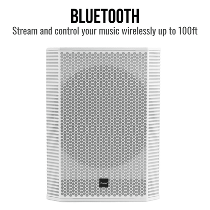 2000W 15-inch Bluetooth Column Loudspeakers (White)