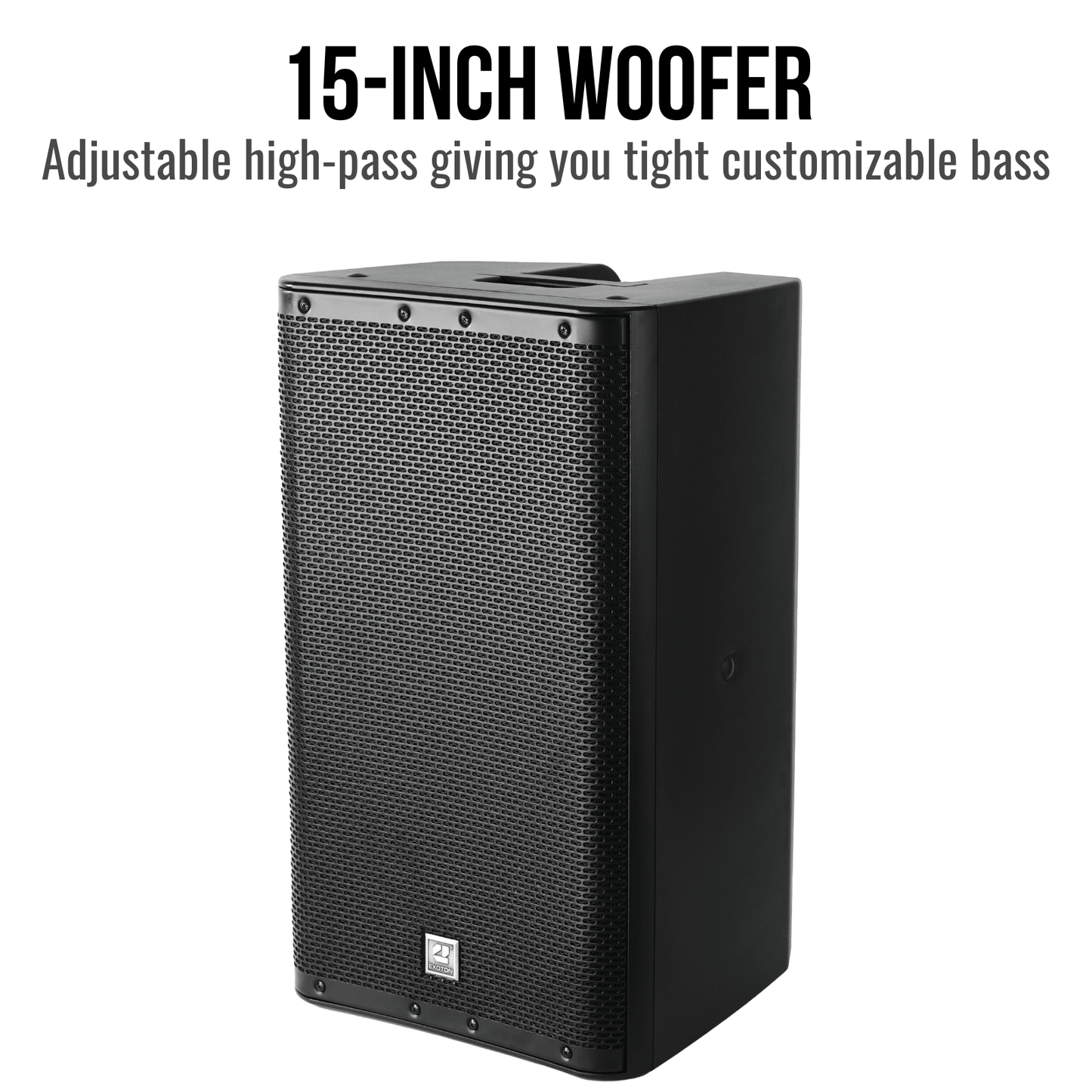 1400W 15-inch 2-Way Powered Loudspeaker With Bluetooth