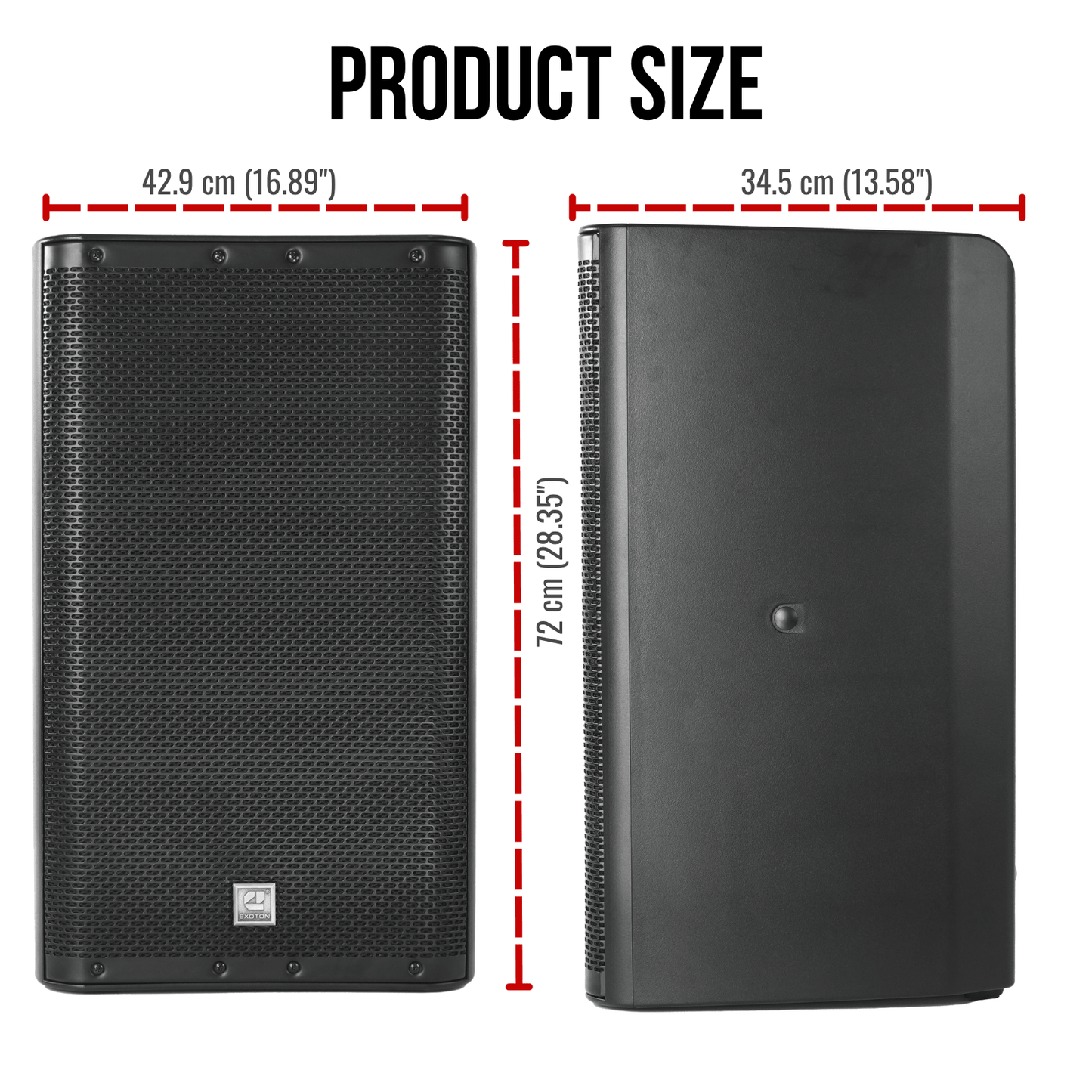 1400W 15-inch 2-Way Powered Loudspeaker With Bluetooth
