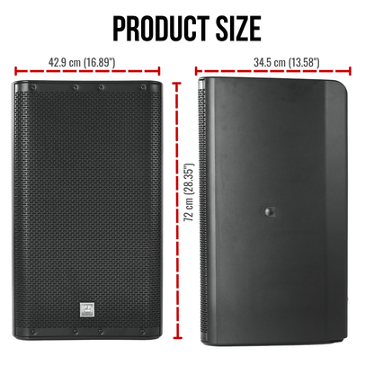 1400W 15-inch 2-Way Powered Loudspeaker With Bluetooth