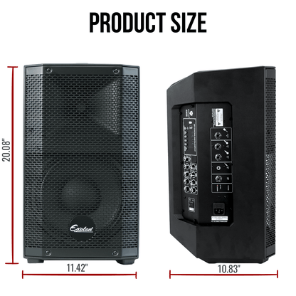 800W 10-inch Bluetooth Wireless Battery Powered PA Loudspeaker