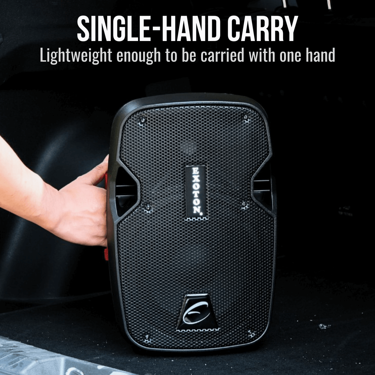 1200W 8-inch 2-Way Bluetooth Powered PA Speakers With Microphone