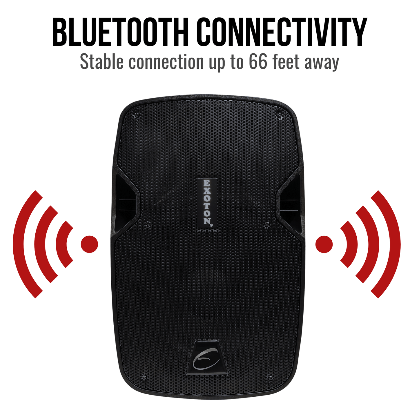 800W 10-inch Portable PA System With Wired Microphone