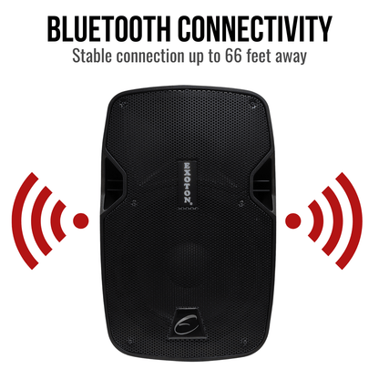 800W 10-inch Portable PA System With Wired Microphone