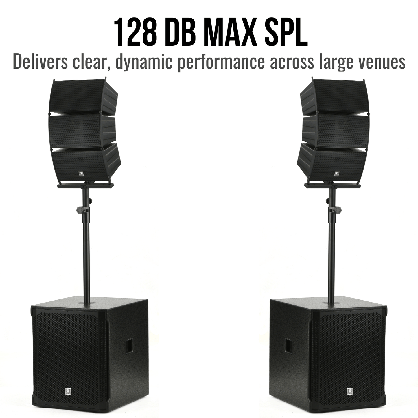 1400W 6.5-inch Line Array Speakers With Dual 18-inch Subwoofers PA Speaker System
