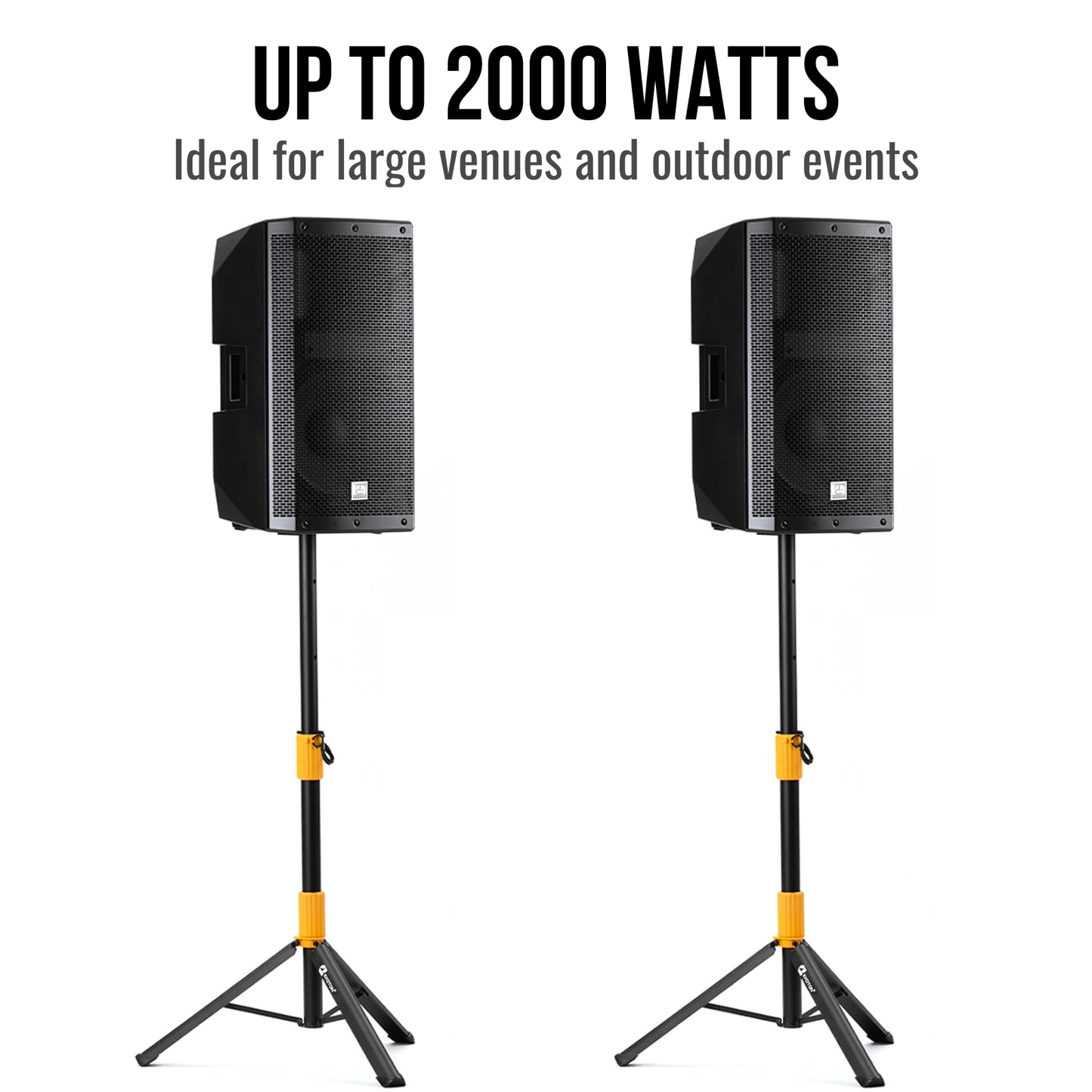 2000W 12-inch Passive Speakers With 10-Channel Bluetooth Stereo Mixer