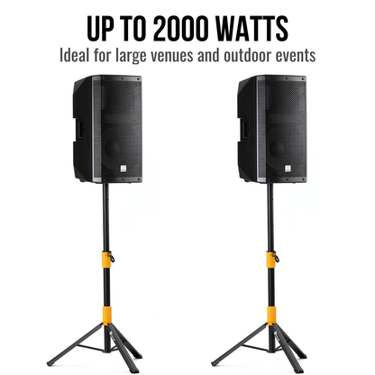 2000W 12-inch Passive Speakers With 10-Channel Bluetooth Stereo Mixer