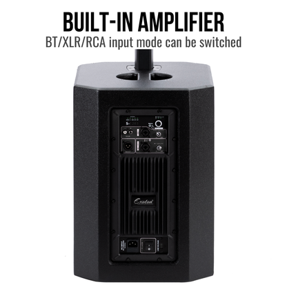 2000W 12-inch Powered Column PA System Portable Speaker