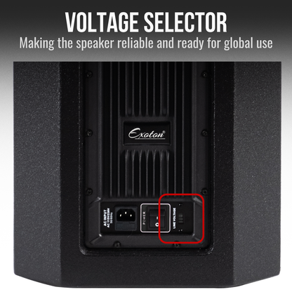 2000W 12-inch Powered Column PA System Portable Speaker