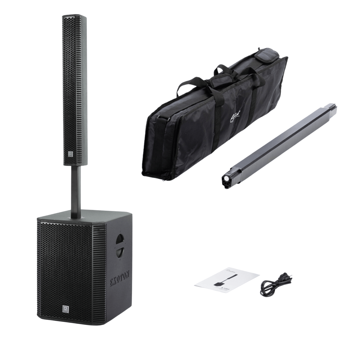 EXOTON S-1503 2000W PA Speaker System Bluetooth Column Speaker