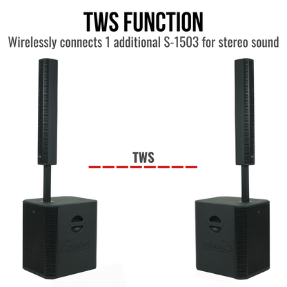 2000W 15-inch  Bluetooth Column PA Speaker System