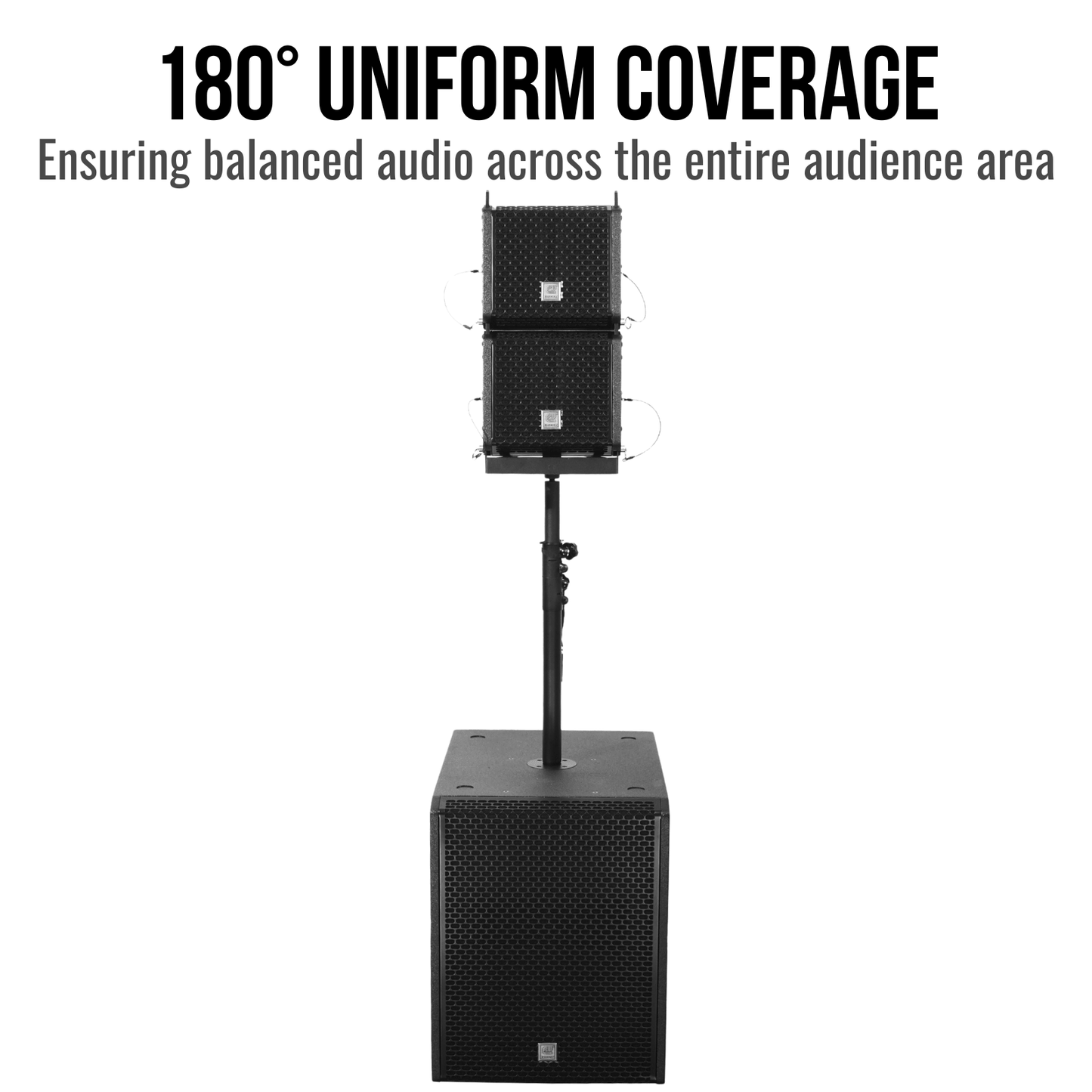 2800W 8-inch Line Arrary Speakers With 16-inch Active Subwoofer PA System