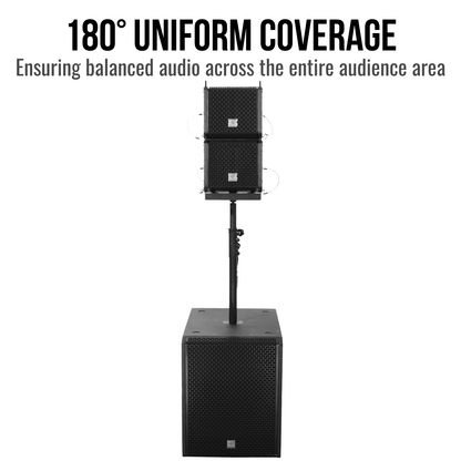 2800W 8-inch Line Arrary Speakers With 16-inch Active Subwoofer PA System