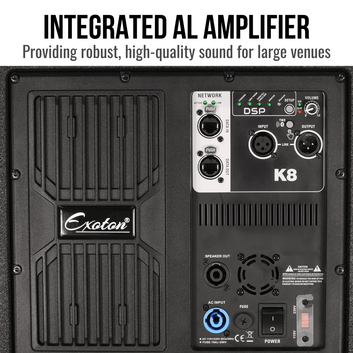 2800W 8-inch Line Arrary Speakers With 16-inch Active Subwoofer PA System