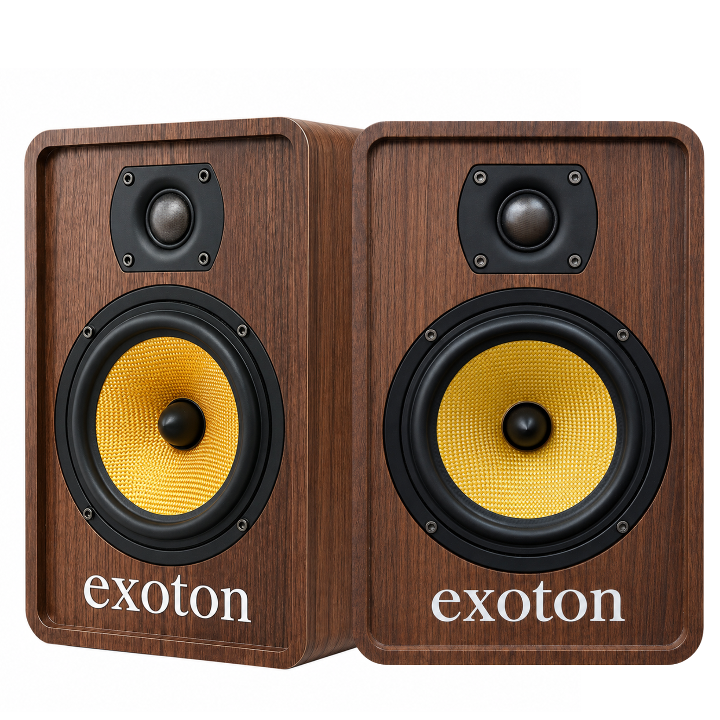 80W 2-Way Powered Bluetooth Bookshelf Speakers Stereo HiFi Audio (Pair)