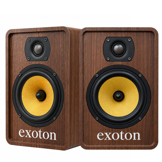 80W 2-Way Powered Bluetooth Bookshelf Speakers Stereo HiFi Audio (Pair)
