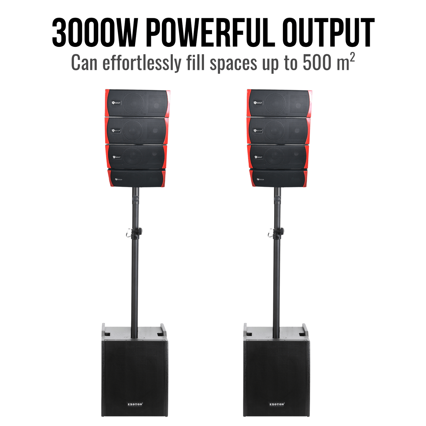 3000W 12-inch PA System Line Array Big DJ Speakers