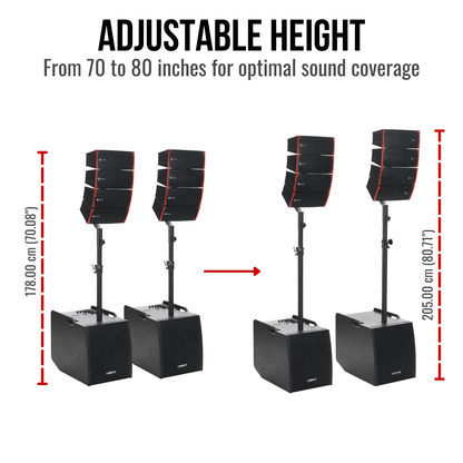 3000W 12-inch PA System Line Array Big DJ Speakers