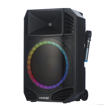 1600W 15-inch Bluetooth Portable PA System With Wireless Mic