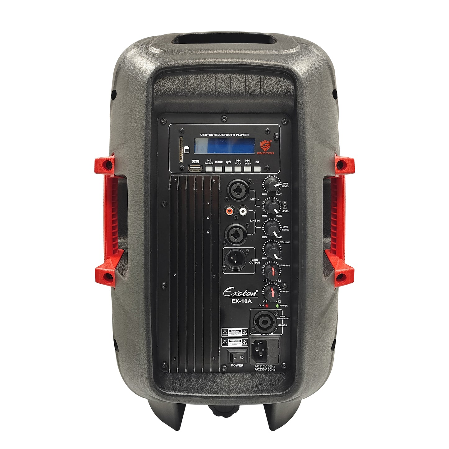 800W 10-inch Portable PA System With Wired Microphone