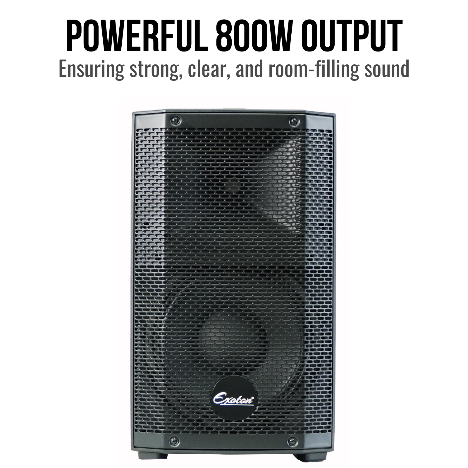Powerful 800W Output