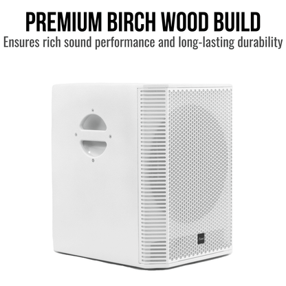 2000W 15-inch Bluetooth Column Loudspeakers (White)