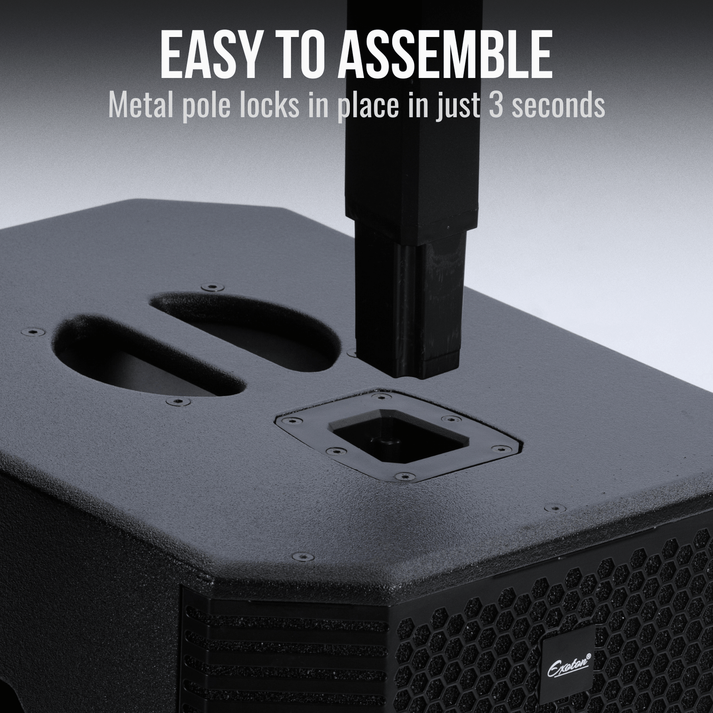 2000W 12-inch Powered Column PA System Portable Speaker