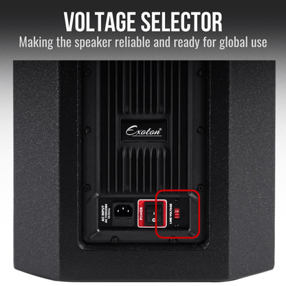 2000W 12-inch Powered Column PA System Portable Speaker