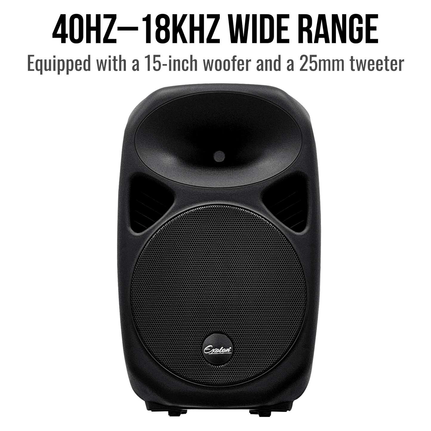 2000W 15-inch PA Speaker System With 8 Channel Mixer