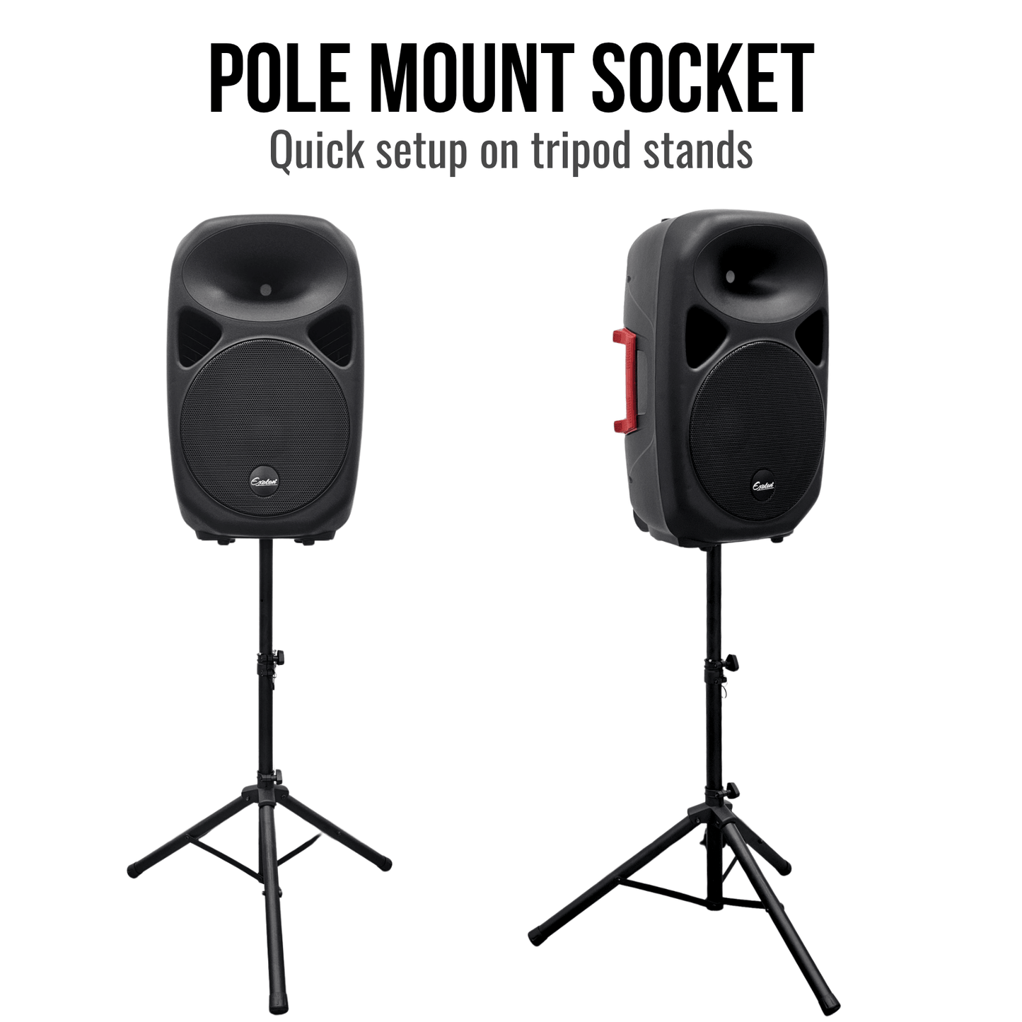 2000W 15-inch PA Speaker System With 8 Channel Mixer