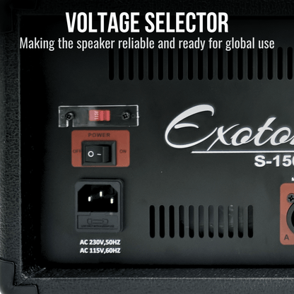 2000W 15-inch PA Speaker System With 8 Channel Mixer