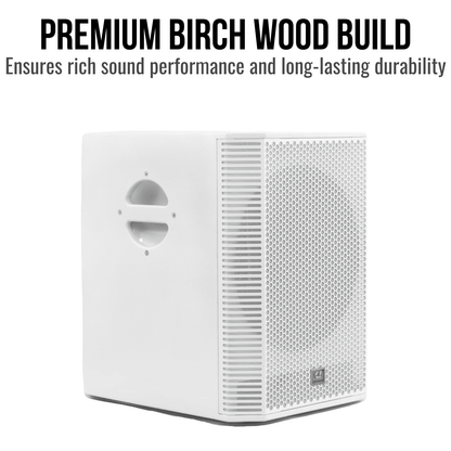 2000W 15-inch Bluetooth Column Loudspeakers - White