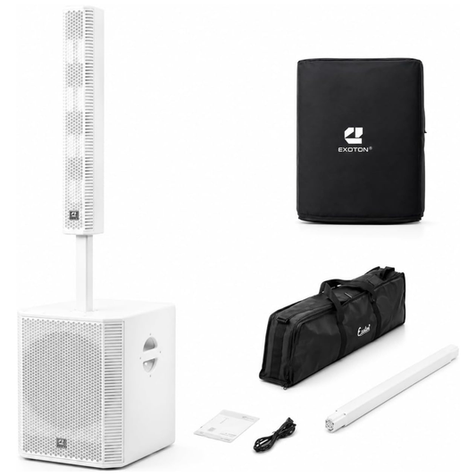 2000W 15-inch Bluetooth Column Loudspeakers - White