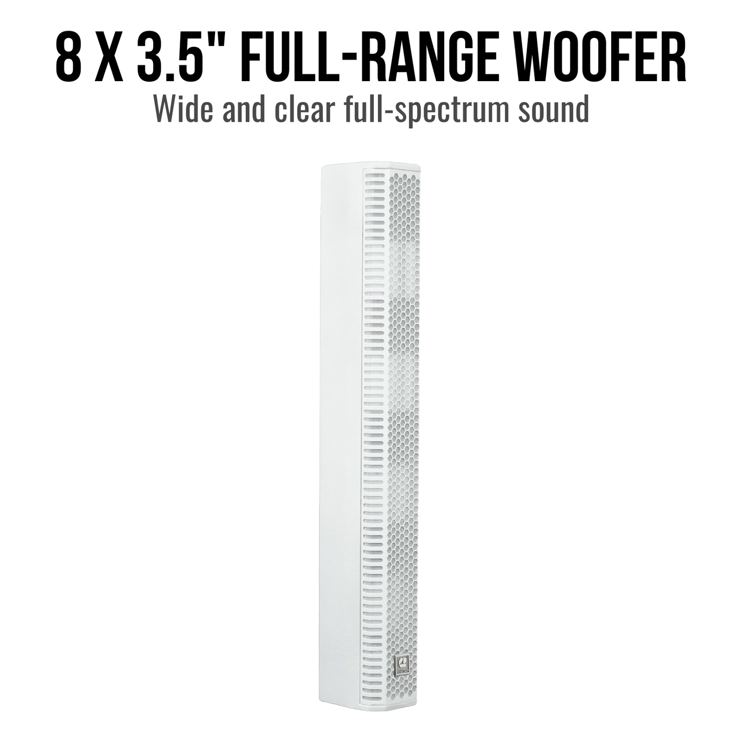 2000W 15-inch Bluetooth Column Loudspeakers - White