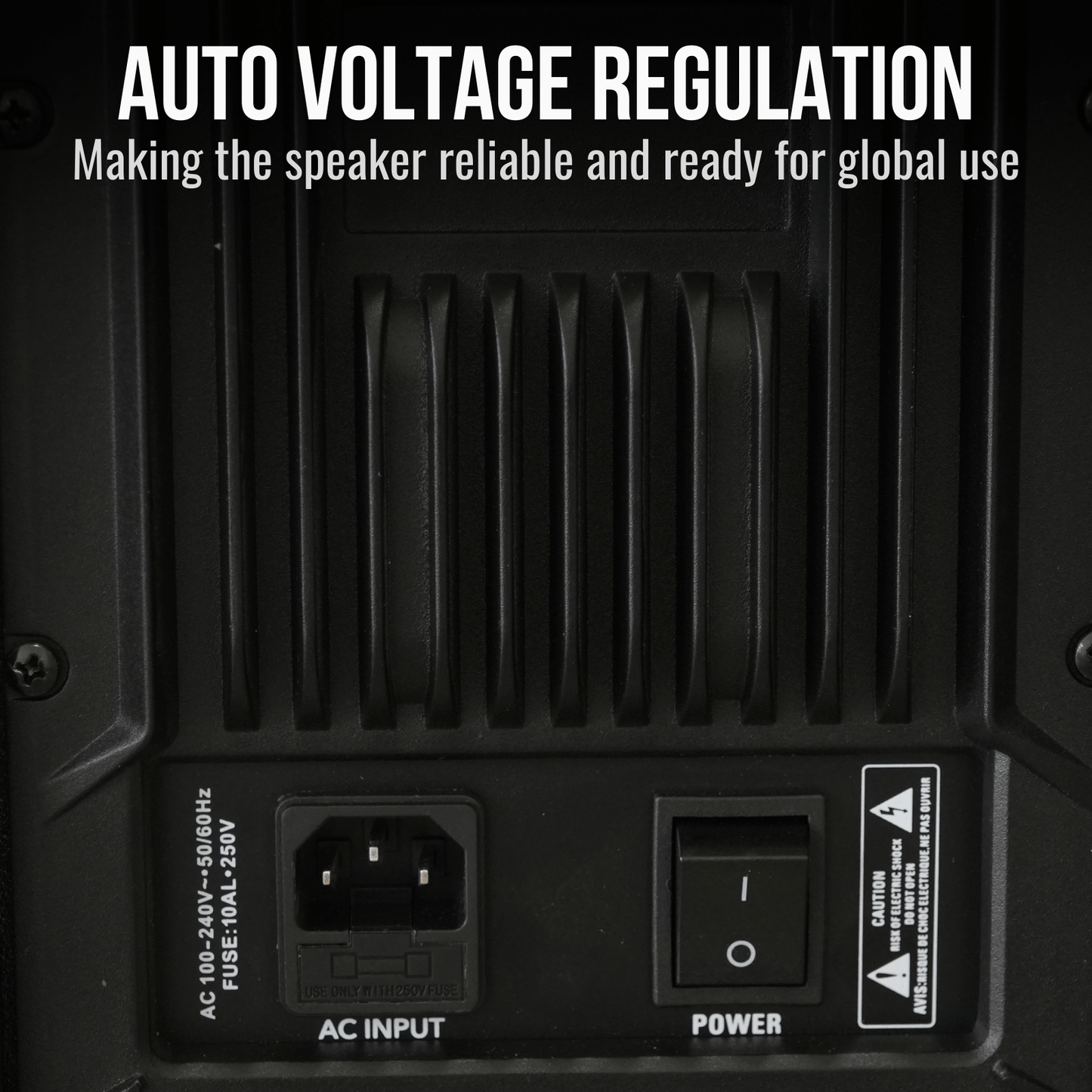 3000W 18-inch Powered Column Array Speaker System - Black