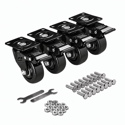 3-inch Heavy Duty Casters Set with Brake