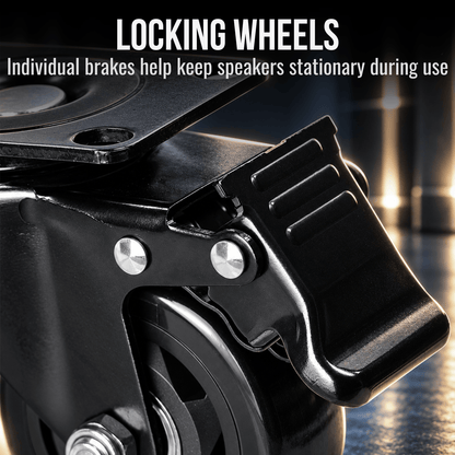 3-inch Heavy Duty Casters Set with Brake