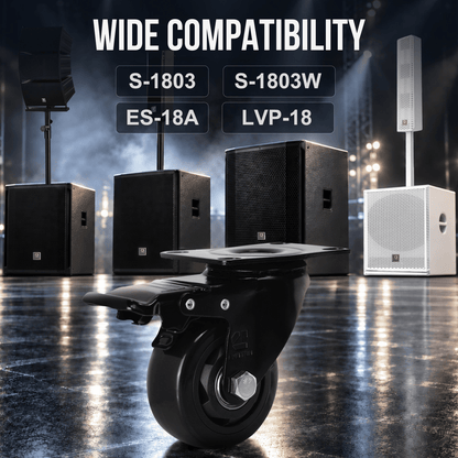 3-inch Heavy Duty Casters Set with Brake